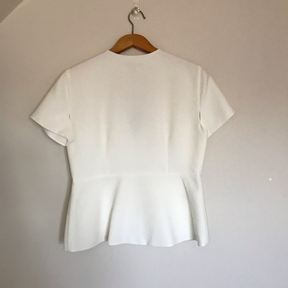 BNWT BCBG Maxazria off-white Haven top. Size L - Picture 7 of 8